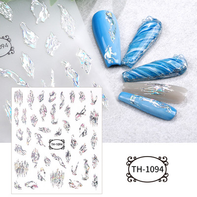 3D αυτοκόλλητα νυχιών Heart Love Lip Flower Αυτοκόλλητα Sliders Διακόσμηση νυχιών για την Ημέρα του Αγίου Βαλεντίνου Αξεσουάρ μανικιούρTRCJ