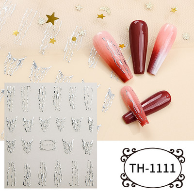 3D αυτοκόλλητα νυχιών Heart Love Lip Flower Αυτοκόλλητα Sliders Διακόσμηση νυχιών για την Ημέρα του Αγίου Βαλεντίνου Αξεσουάρ μανικιούρTRCJ