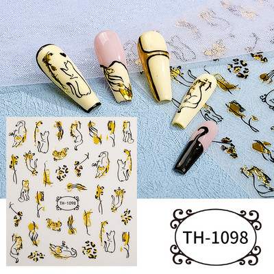 3D αυτοκόλλητα νυχιών Heart Love Lip Flower Αυτοκόλλητα Sliders Διακόσμηση νυχιών για την Ημέρα του Αγίου Βαλεντίνου Αξεσουάρ μανικιούρTRCJ