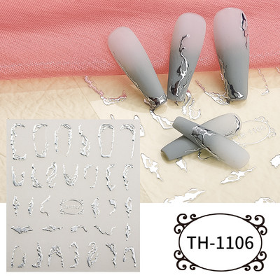 3D αυτοκόλλητα νυχιών Heart Love Lip Flower Αυτοκόλλητα Sliders Διακόσμηση νυχιών για την Ημέρα του Αγίου Βαλεντίνου Αξεσουάρ μανικιούρTRCJ