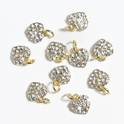 10 gab. Metāla karājas nagu mākslas piekariņi Mēness/Tauriņš/Bowknot Metāla cirkons Luksusa Rhinestone Nagu pīrsings Juvelierizstrādājumu kulonu dimanti