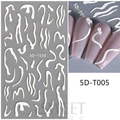 5D mirdzoša reljefa nagu uzlīme ar lāzeru, vienkāršs zieds margrietiņa tauriņš mīlestības sirds svītru mežģīņu slīdnis, hologrāfisks dekors BE5D-T