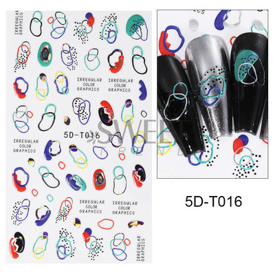 5D mirdzoša reljefa nagu uzlīme ar lāzeru, vienkāršs zieds margrietiņa tauriņš mīlestības sirds svītru mežģīņu slīdnis, hologrāfisks dekors BE5D-T