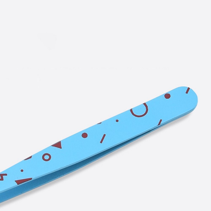 Profesionālie nerūsējošā tērauda uzacu saspraudes karikatūras raksta uzacu pincetes apgriešanas grima rīki