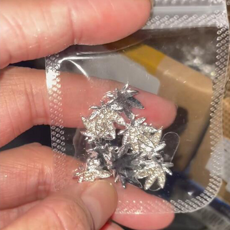 10kom Punk križ sa kamenčićima Dekoracija za nokte Luksuzni retro gotički dizajnerski privjesci za nokte Klasični križni dijelovi za nokte Manikura*