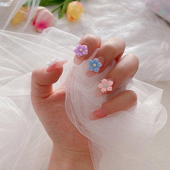 30PCS Светещи 3D акрилни цветя Nail Art Charms Аксесоари Светят в тъмното Консумативи за декорация на нокти Материал Декор за маникюр