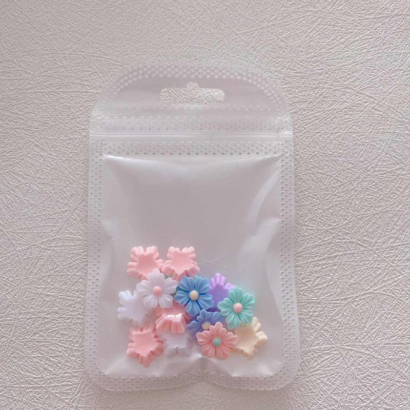 30GAB Gaismas 3D akrila ziedu nagu mākslas piekariņi Aksesuāri Mirdz tumsā Nagi Dekorēšanas piederumi Materiāls Manikīra Dekors