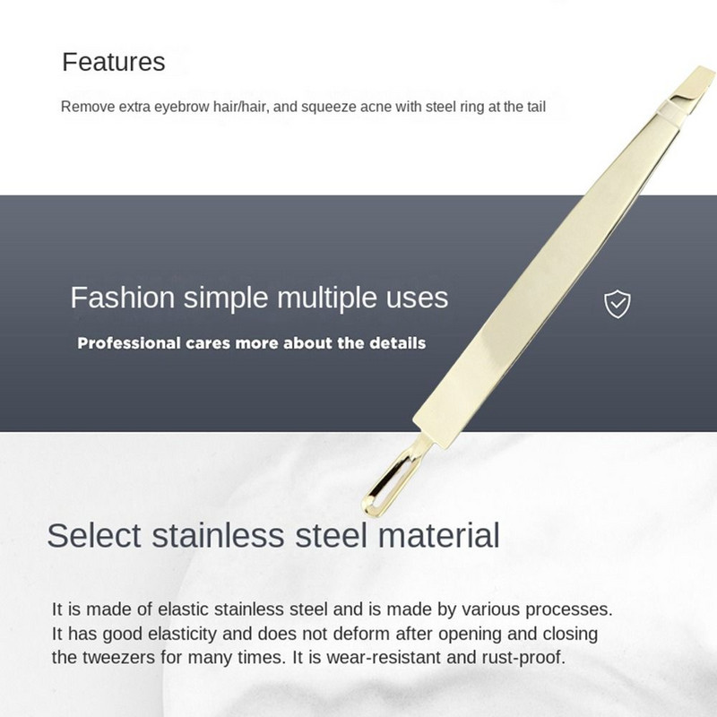 Liječenje akni Čupači dlačica s rupama Dvostrane pincete za trepavice Nehrđajuće kose pincete za obrve Podrezivanje obrva Žene