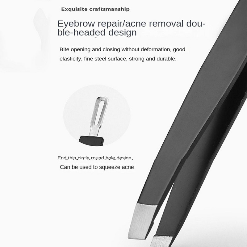 Liječenje akni Čupači dlačica s rupama Dvostrane pincete za trepavice Nehrđajuće kose pincete za obrve Podrezivanje obrva Žene