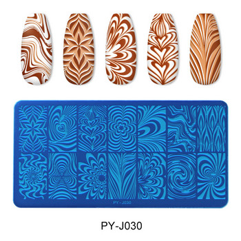 PICT YOU Geometry Nail Stamping Plates Lines Animal Fruits Theme Template Plate Mold Nail Art Stencil Tools