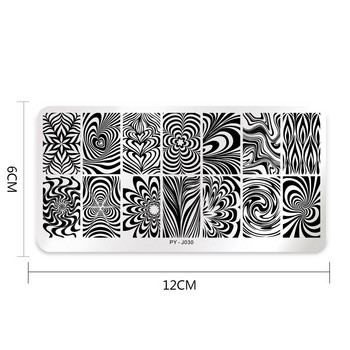 PICT YOU Geometry Nail Stamping Plates Lines Animal Fruits Theme Template Plate Mold Nail Art Stencil Tools