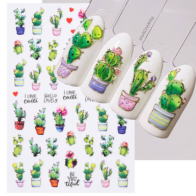 3D zmija Crne naljepnice za nokte Listovi Oči Plamen Klizači za nokte Zvjezdica Mjesec Dizajn Biljke Ruže Proljetno cvijeće Naljepnice Manikura Vrap