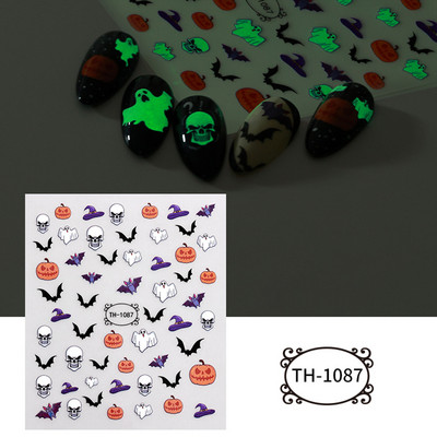 3D zmija Crne naljepnice za nokte Listovi Oči Plamen Klizači za nokte Zvjezdica Mjesec Dizajn Biljke Ruže Proljetno cvijeće Naljepnice Manikura Vrap