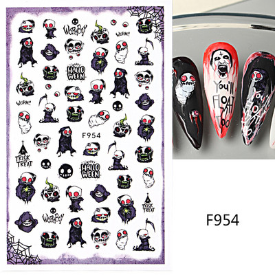 3D zmija Crne naljepnice za nokte Listovi Oči Plamen Klizači za nokte Zvjezdica Mjesec Dizajn Biljke Ruže Proljetno cvijeće Naljepnice Manikura Vrap