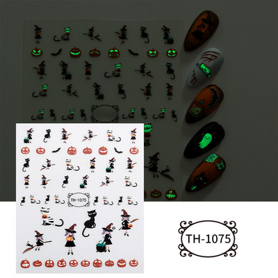 3D zmija Crne naljepnice za nokte Listovi Oči Plamen Klizači za nokte Zvjezdica Mjesec Dizajn Biljke Ruže Proljetno cvijeće Naljepnice Manikura Vrap