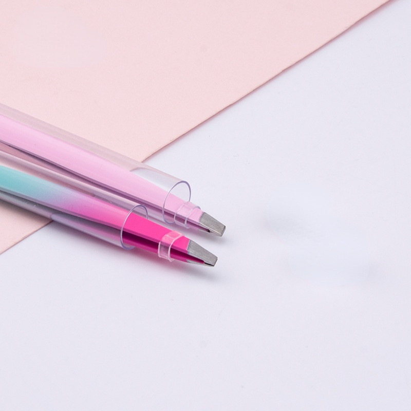 Private Label uzacu pincetes Rose Gold Pincet Clips Nerūsējošā tērauda sejas matu noņemšanai Beautfy aplauzuma rīks