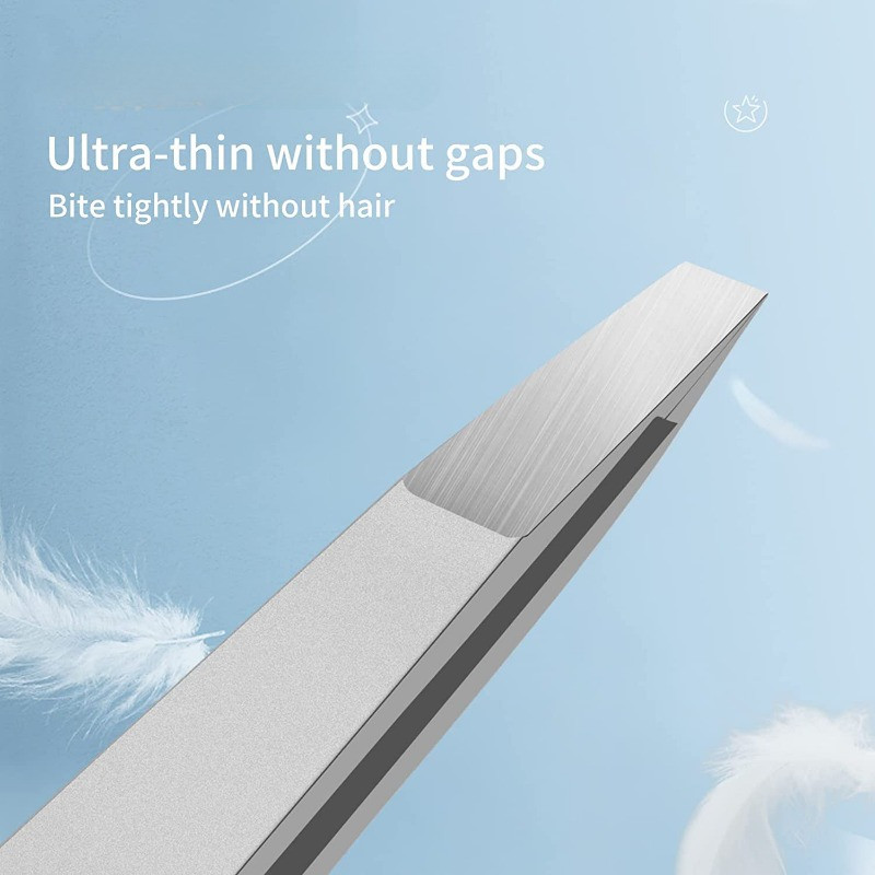 Pinceta za obrve od nehrđajućeg čelika Stezaljke za obrve Alati za uklanjanje dlačica Šminka Ekstenzije trepavica Nanošenje dvostrukih kapaka