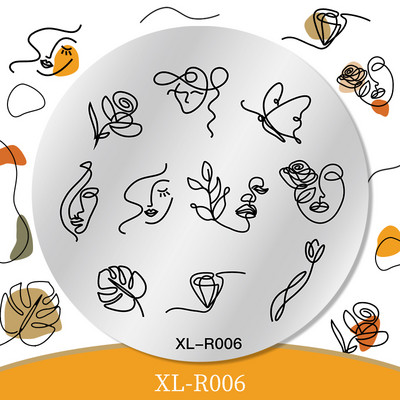 1 gab. Nagu mākslas štancēšanas plāksnes nerūsējošā tērauda veidnes nagu želejas lakas mīlestības formas ziedu apdruka štancēšanas trafarets nagu mākslas rīki