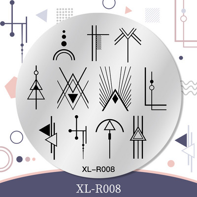 1 gab. Nagu mākslas štancēšanas plāksnes nerūsējošā tērauda veidnes nagu želejas lakas mīlestības formas ziedu apdruka štancēšanas trafarets nagu mākslas rīki