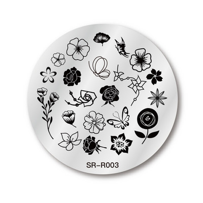 1 gab. Nagu mākslas štancēšanas plāksnes nerūsējošā tērauda veidnes nagu želejas lakas mīlestības formas ziedu apdruka štancēšanas trafarets nagu mākslas rīki