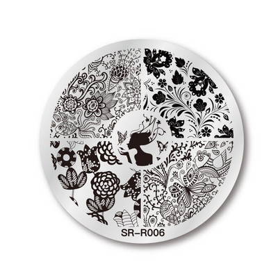 1 gab. Nagu mākslas štancēšanas plāksnes nerūsējošā tērauda veidnes nagu želejas lakas mīlestības formas ziedu apdruka štancēšanas trafarets nagu mākslas rīki