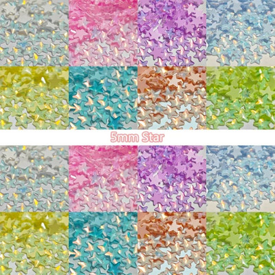 Neons 100gab Mocha Jelly AB dažādas formas maisījums Krāsas Kristāls Gluds Rhinestone 3D Manikīrs Nail Art Dekorācijas Piekariņi Rotaslietas