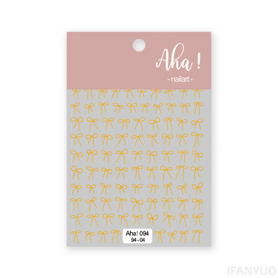 Vīna sarkana zeltīta loka nagu uzlīme Sudraba zelta lāzera nagu uzlīme Dažādu izmēru kombinācija Pašlīmējoša nagu mākslas dekorācija