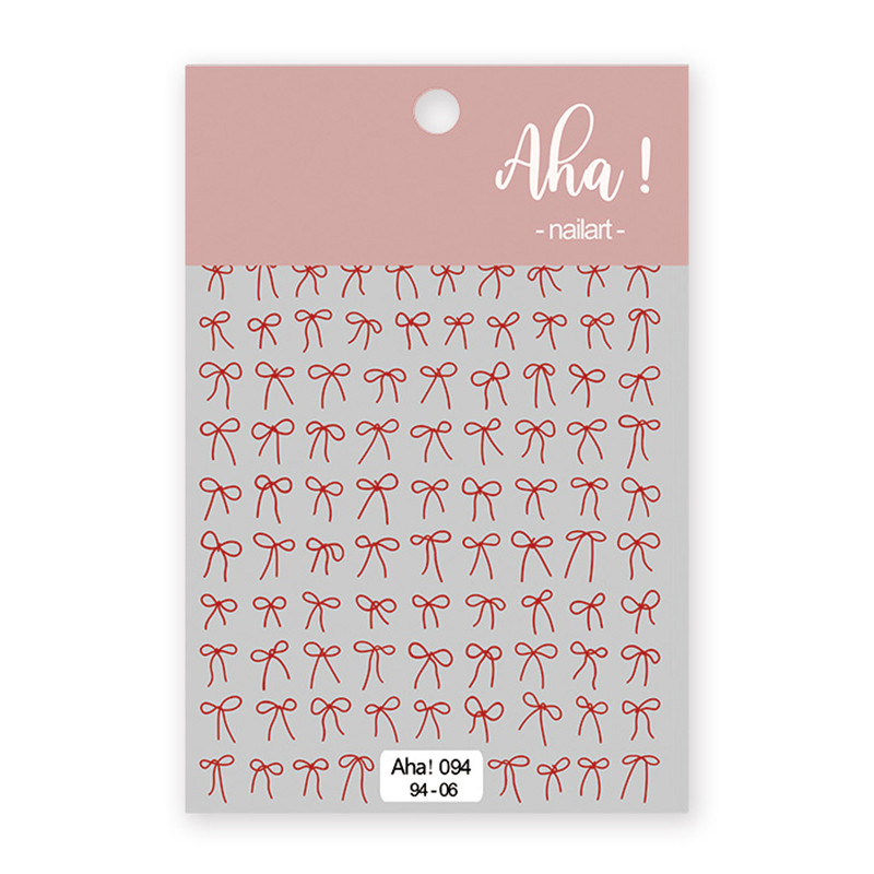 Vīna sarkana zeltīta loka nagu uzlīme Sudraba zelta lāzera nagu uzlīme Dažādu izmēru kombinācija Pašlīmējoša nagu mākslas dekorācija