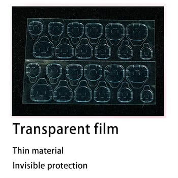120 бр. Стикер за фалшиви нокти Прозрачни двустранни залепващи ленти Стикери Натиснете върху фалшиви върхове за нокти Стикер за удължаване