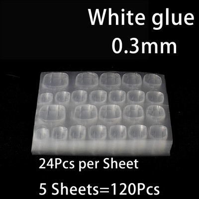 120kom naljepnica za umjetne nokte Prozirne dvostrane ljepljive trake Naljepnice Pritisnite na naljepnicu za proširenje vrhova za lažne nokte