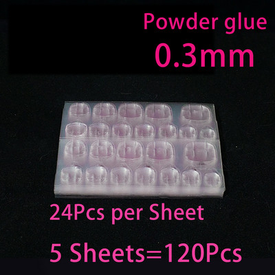 120kom naljepnica za umjetne nokte Prozirne dvostrane ljepljive trake Naljepnice Pritisnite na naljepnicu za proširenje vrhova za lažne nokte