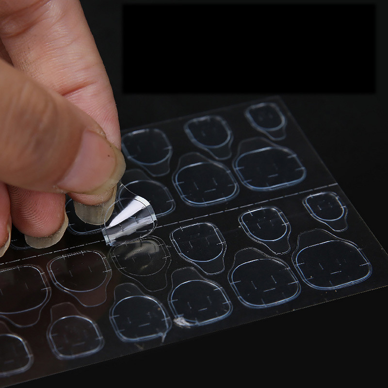 120kom naljepnica za umjetne nokte Prozirne dvostrane ljepljive trake Naljepnice Pritisnite na naljepnicu za proširenje vrhova za lažne nokte