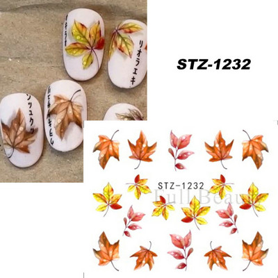 Melna zirnekļa ūdens nagu uzlīmes Helovīna ļauno acu nagu mākslas uzlīmes zirnekļa tīkls spoku sejas slīdņi manikīra dekorēšana FBBLE1341