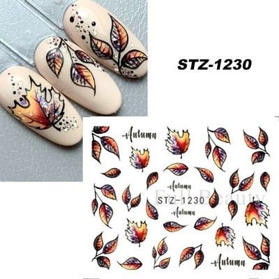 Melna zirnekļa ūdens nagu uzlīmes Helovīna ļauno acu nagu mākslas uzlīmes zirnekļa tīkls spoku sejas slīdņi manikīra dekorēšana FBBLE1341