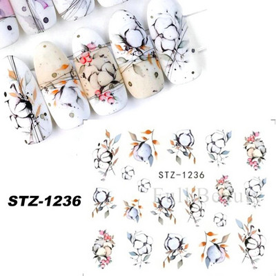 Melna zirnekļa ūdens nagu uzlīmes Helovīna ļauno acu nagu mākslas uzlīmes zirnekļa tīkls spoku sejas slīdņi manikīra dekorēšana FBBLE1341