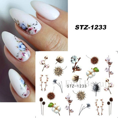 Melna zirnekļa ūdens nagu uzlīmes Helovīna ļauno acu nagu mākslas uzlīmes zirnekļa tīkls spoku sejas slīdņi manikīra dekorēšana FBBLE1341