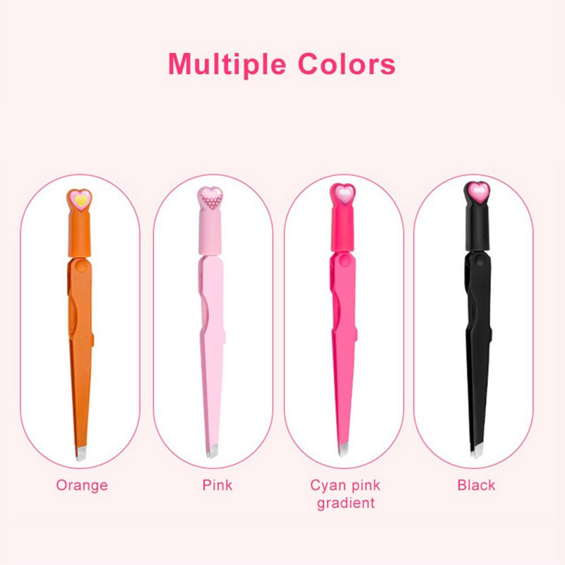 Višenamjenska 3 u 1 kopča za obrve, visokoprecizan šareni alat za podrezivanje obrva s četkicom od nehrđajućeg čelika