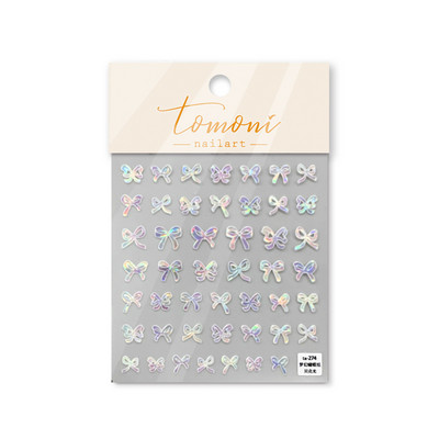 Kis, szép masni körömmatricák 3D Ultravékony öntapadó csúszkák körömdíszítő matricák barkácsolás manikűr kiegészítők