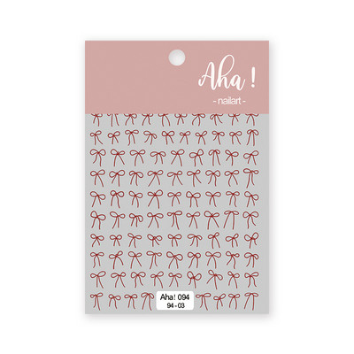 Kis, szép masni körömmatricák 3D Ultravékony öntapadó csúszkák körömdíszítő matricák barkácsolás manikűr kiegészítők