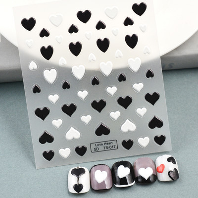 1 DB Bohém stílusú 5D körömmatricák Körömre nyomva Domborított Symphony Butterfly Virágmatricák Körömdíszítő matricák