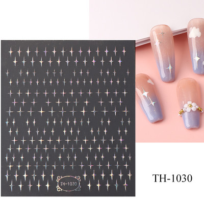 3D lāzera šķembu čūskas nagu uzlīmes Hologrāfiskas lapas Serpiente līmējošais slīdnis nagu mākslas dekorēšanai ziemas uzlīmes folijas