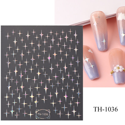 3D lāzera šķembu čūskas nagu uzlīmes Hologrāfiskas lapas Serpiente līmējošais slīdnis nagu mākslas dekorēšanai ziemas uzlīmes folijas