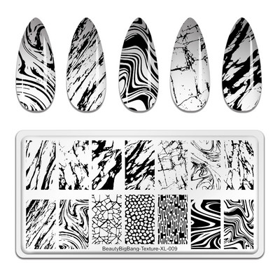 BeautyBigBang 2023 Slike životinja Nail Art Stamping Ploča Manikura Pčelinji med Kalupi za nokte od nehrđajućeg čelika Životinje-XL-015