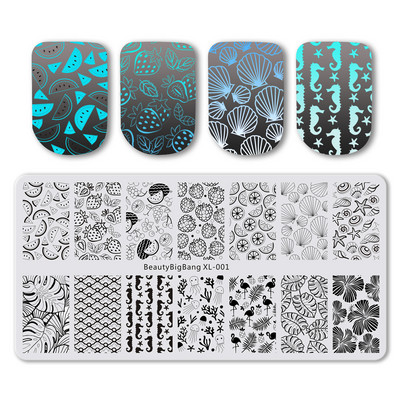 BeautyBigBang 2023 Slike životinja Nail Art Stamping Ploča Manikura Pčelinji med Kalupi za nokte od nehrđajućeg čelika Životinje-XL-015