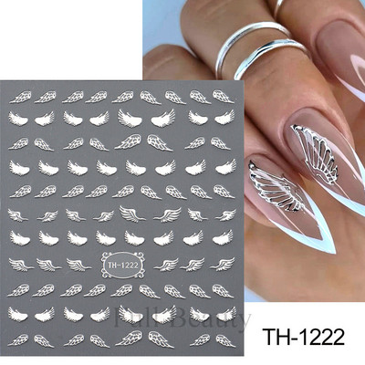 Šķembu metāla mēness kaklarota nagu uzlīmes Elegants nagu mākslas dizains 3D zelts bronzējošs sirds slēdzene Zvaigzne Saules slīdņi dekoru aksesuāri