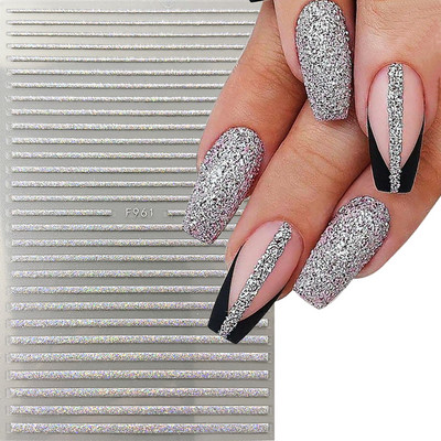 Šķembu metāla mēness kaklarota nagu uzlīmes Elegants nagu mākslas dizains 3D zelts bronzējošs sirds slēdzene Zvaigzne Saules slīdņi dekoru aksesuāri