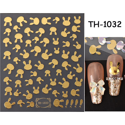 Šķembu metāla mēness kaklarota nagu uzlīmes Elegants nagu mākslas dizains 3D zelts bronzējošs sirds slēdzene Zvaigzne Saules slīdņi dekoru aksesuāri