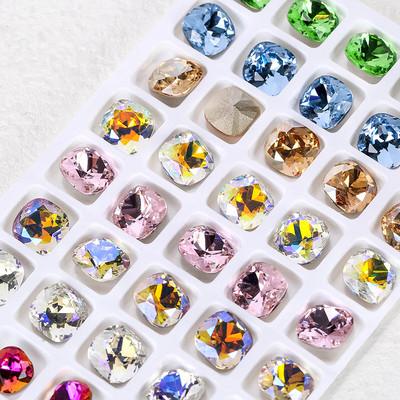 100 tk kvaliteetne küünte parandamine kandiline teemant DIY ehtetarvikud küüneplaaster teemant kristallist terava põhjaga teemant