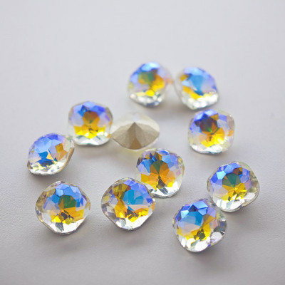 100 komada visokokvalitetnog četvrtastog dijamanta za uljepšavanje noktiju DIY dodaci za nakit zakrpe za nokte dijamantni kristalno zašiljeni dijamant