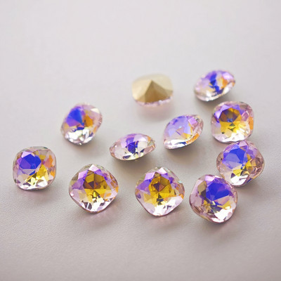 100 komada visokokvalitetnog četvrtastog dijamanta za uljepšavanje noktiju DIY dodaci za nakit zakrpe za nokte dijamantni kristalno zašiljeni dijamant